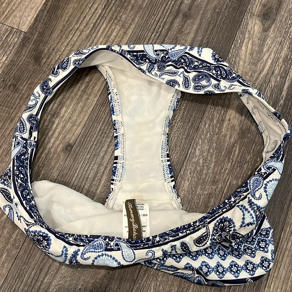 Tommy Bahama Blue Printed Bikini Bottoms - Picture 5 of 5